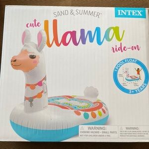New in box, sand and summer, cute llama floaty